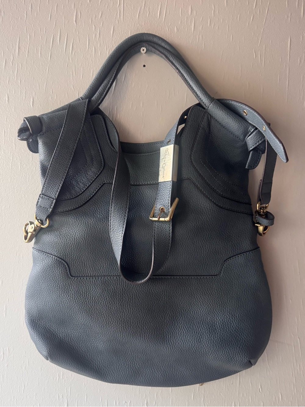Foley + Corinna Mid City Leather Tote Bag with Gold Hardware